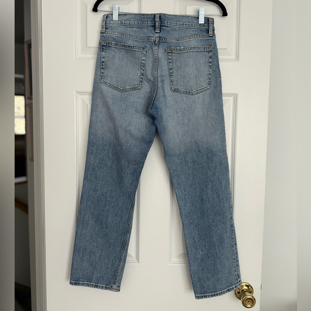 GAP High Rise Cheeky Straight Jeans with Rips - Picture 5 of 6